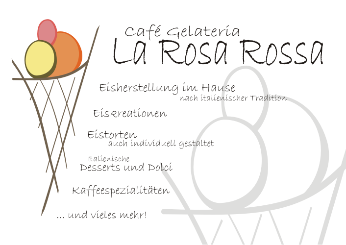 Eiscafé und Gelateria La Rosa Rossa, Kandel